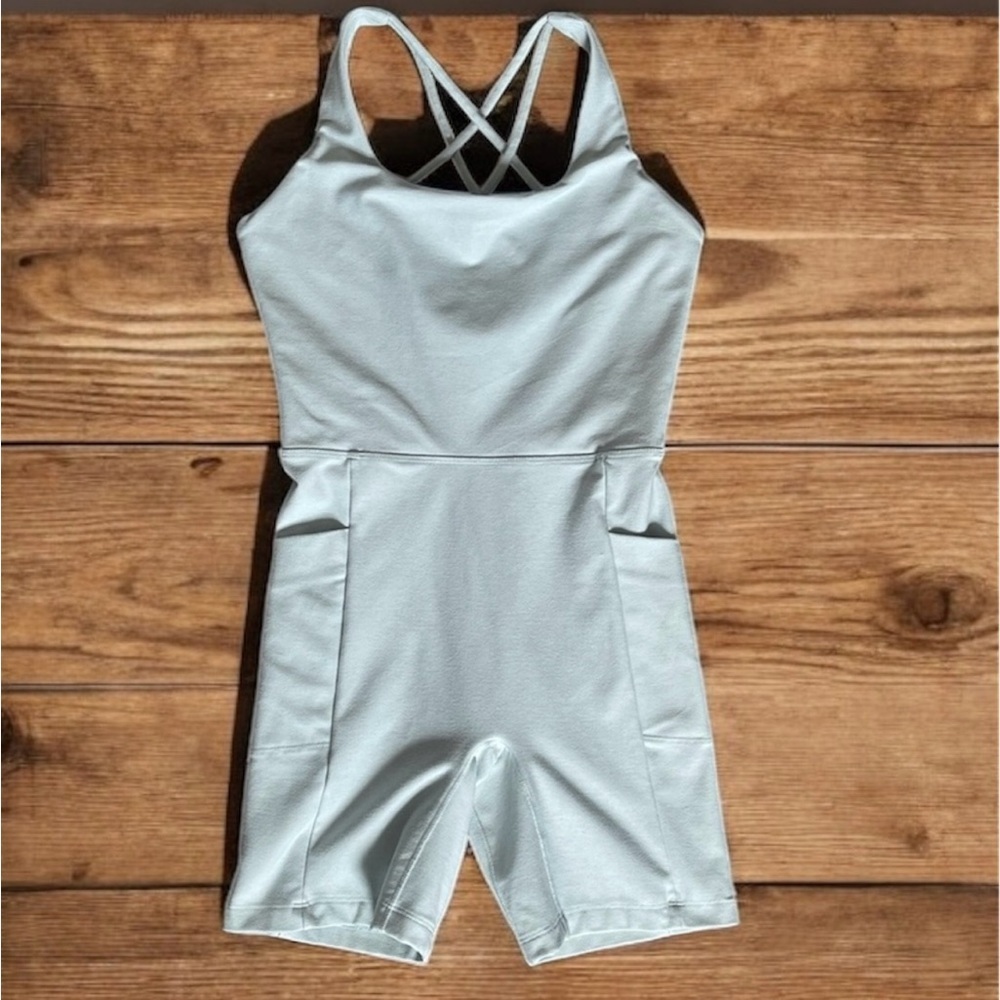 CALIA by Carrie Underwood Light Blue Romper size S